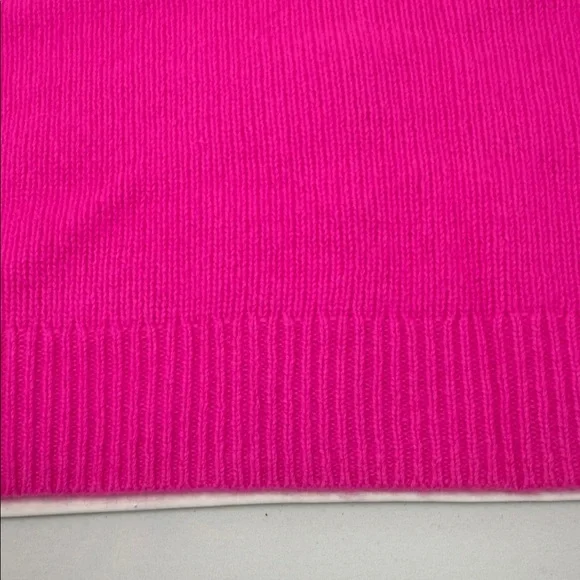 Vibrant Pink Cashmere Top - Picture 3 of 6